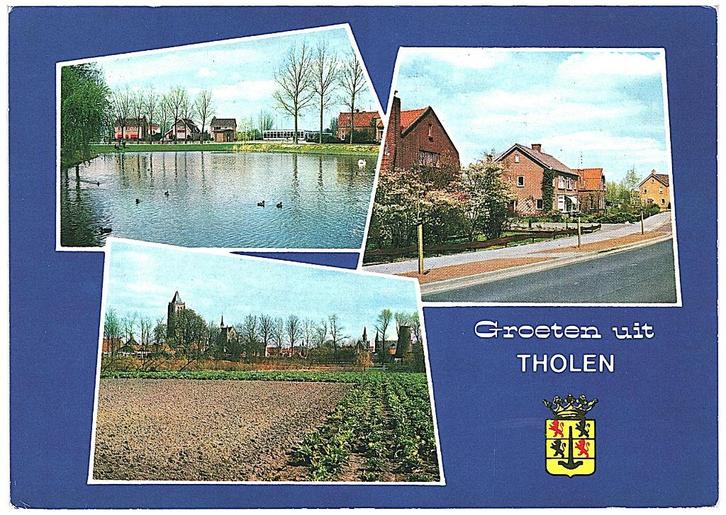 910410 Tholen Zeeland Gelopen met Postzegel, Verzamelen, Ansichtkaarten | Nederland, Gelopen, Zeeland, 1980 tot heden, Ophalen of Verzenden