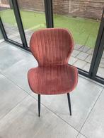 8 Oud Roze Eetkamerstoelen, Huis en Inrichting, Stoelen, Gebruikt, Overige kleuren, Ophalen of Verzenden, Stof