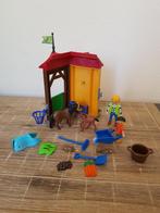 Playmobil paarden stal met paard, veulen, kind, verzorger, Ophalen of Verzenden, Zo goed als nieuw