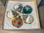 5 vintage kerstballen, Diversen, Kerst, Ophalen of Verzenden, Gebruikt