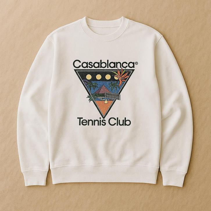 Casablanca paris sweater - L - Wit - MOET WEG - BIEDEN MAG, Kleding | Heren, Truien en Vesten, Zo goed als nieuw, Maat 52/54 (L)