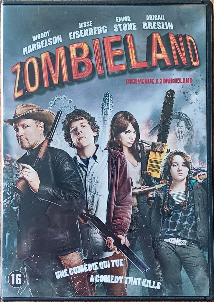 Zombieland - horror / comedy, Cd's en Dvd's, Dvd's | Horror, Zo goed als nieuw, Overige genres, Vanaf 16 jaar, Ophalen of Verzenden