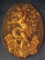Wand plaquette Gebr. Paridon Jordaan A'dam gouden engel, Ophalen of Verzenden