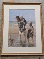 Jozef Israëls - Kinderen aan Zee teab, Antiek en Kunst, Kunst | Schilderijen | Klassiek, Ophalen