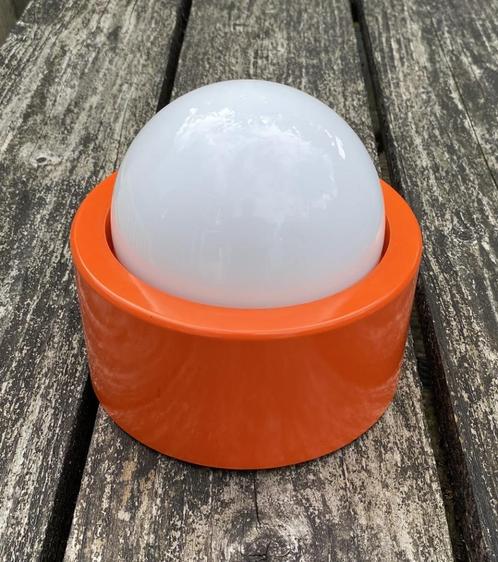 Leuke Retro Plafond Lamp ( vintage mid century design Mascor, Huis en Inrichting, Lampen | Plafondlampen, Gebruikt, Glas, Kunststof