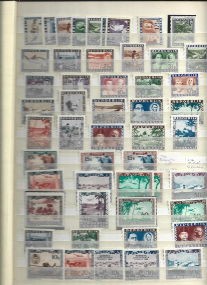 groot kavel Weense drukken Repoeblik Indonesia, Postzegels en Munten, Postzegels | Nederlands-Indië en Nieuw-Guinea, Postfris