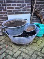 Zinken teilen, 70 en 50 cm, Gebruikt, Balkon, Ophalen of Verzenden, Metaal