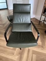 Montel draai relax fauteuil met hocker, Huis en Inrichting, Fauteuils, Leer, Ophalen of Verzenden, Zo goed als nieuw, 50 tot 75 cm