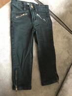 stoere zwarte broek met ritsjes onderaan de pijp mt 92, Kinderen en Baby's, Kinderkleding | Maat 92, Broek, Gebruikt, Meisje, Nielsson