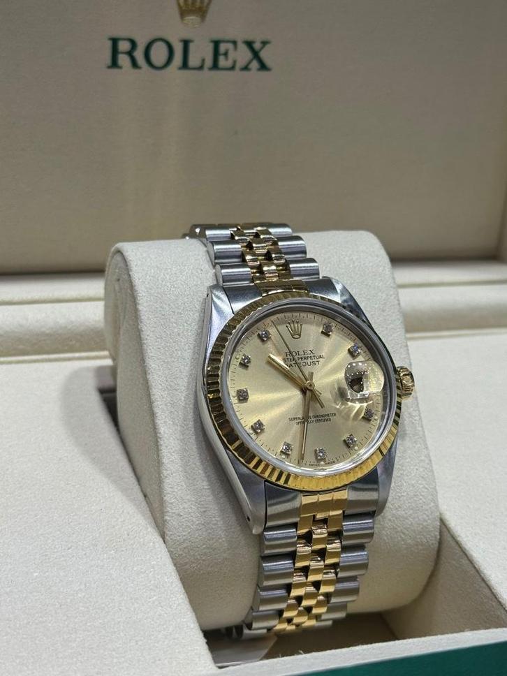 Rolex datejust 36mm gold/steel ref: 16233, Sieraden, Tassen en Uiterlijk, Horloges | Heren, Zo goed als nieuw, Polshorloge, Rolex