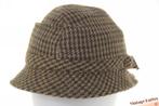 Vintage Vissershoed Burggraf Qualitat bruin groen wol mix 56, Kleding | Heren, Hoeden en Petten, Burggraf Qualität, Hoed, Ophalen of Verzenden