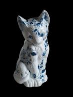 Delftsblauwe poes 19cm, Ophalen of Verzenden, Zo goed als nieuw, Dier