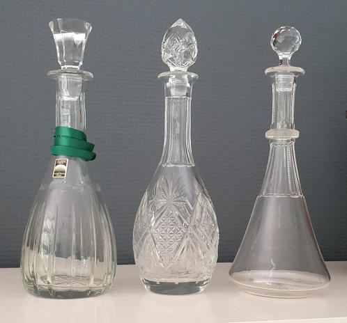 3 mooie karaffen ook per stuk, Antiek en Kunst, Curiosa en Brocante, Ophalen of Verzenden