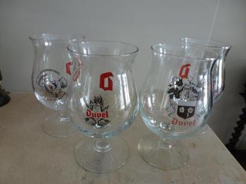 4 Duvel Bierglazen beschikbaar voor biedingen
