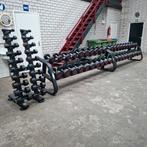 Ziva Pu Dumbells Set  1 kilo tot 50 kilo + Dumbell Racks, Ophalen, Zo goed als nieuw, Benen, Dumbbell
