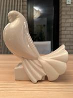 Art Deco craquele beeld waaierstaart duif Adnet, Antiek en Kunst, Antiek | Keramiek en Aardewerk, Ophalen of Verzenden
