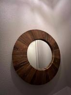 Spiegel gijs - teak - ø60 cm - leen bakker, Ophalen, Rond, Zo goed als nieuw, Minder dan 100 cm