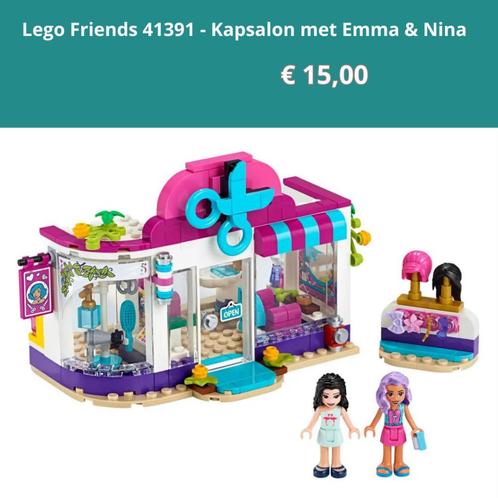 Lego Friends Kapsalon met Emma & Nina - 41391, Kinderen en Baby's, Speelgoed | Duplo en Lego, Zo goed als nieuw, Lego, Complete set