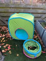 Speeltent met tunnel, Ophalen, Gebruikt