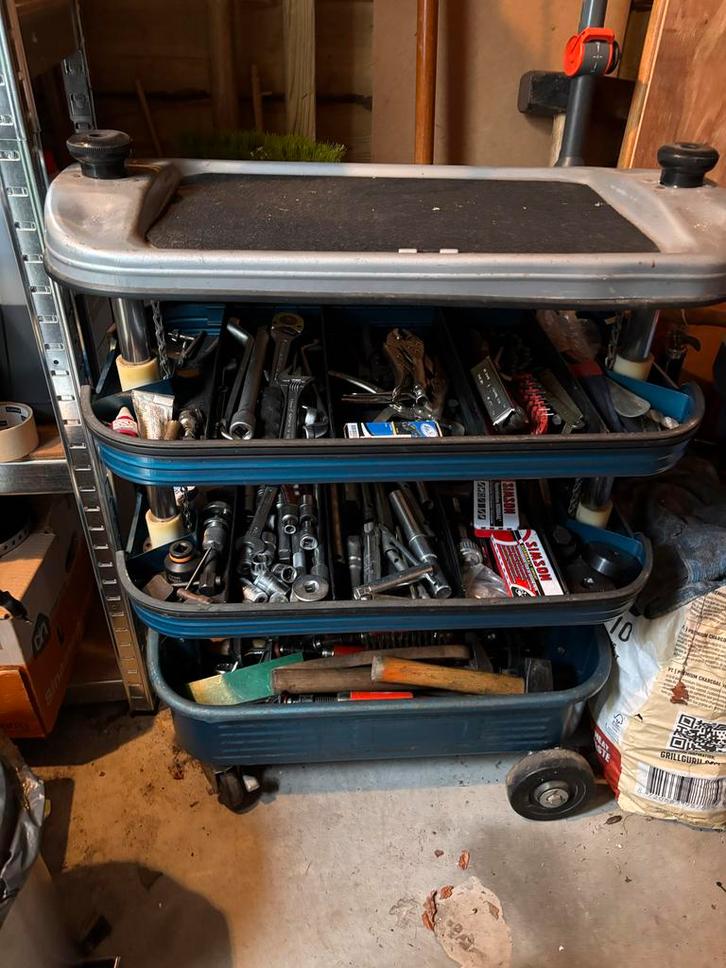 Klassieke Gereedschapswagen (lijkt op Hazet Assistant), Doe-het-zelf en Verbouw, Gereedschapskisten, Gebruikt, Ophalen of Verzenden