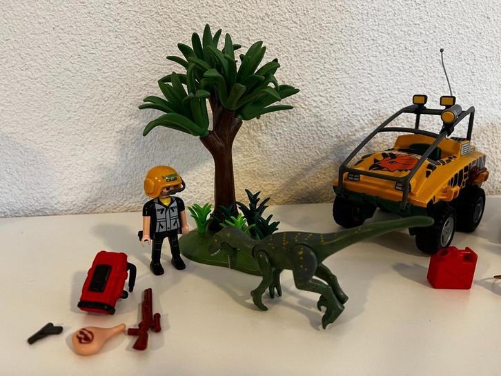 Playmobil 4175 – Dinosaurus – Amfibievoertuig met dino, Kinderen en Baby's, Speelgoed | Playmobil, Zo goed als nieuw, Complete set