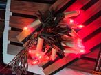 Bundel met 15 vintage kerstlampjes - Rode Kaarsen, Ophalen of Verzenden