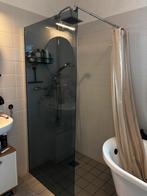 Welltime Douchewand - tampered glass, Ophalen, Overige typen, 50 tot 100 cm, Minder dan 25 cm