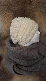 Wollen Muts handgebreid, Kleding | Dames, Mutsen, Sjaals en Handschoenen, Karin, Verzenden, Nieuw, Muts