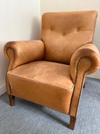Vintage Leren Fauteuil - Ophalen Cadier en Keer, Ophalen, Gebruikt, Leer, 75 tot 100 cm
