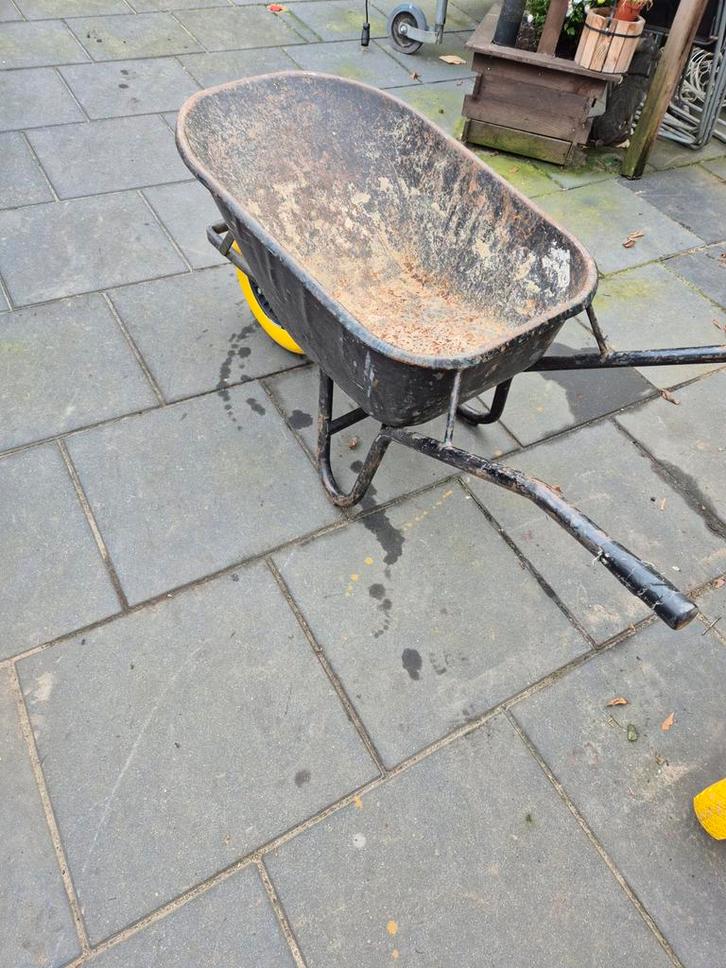 Kruiwagen - Hard Staal, Antilek Band, Tuin en Terras, Kruiwagens, Gebruikt, Handmatig, Ophalen of Verzenden