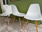 3 Vitra Eames - DSR onderstel essen - prijs per stuk, Ophalen, Gebruikt, Drie, Wit