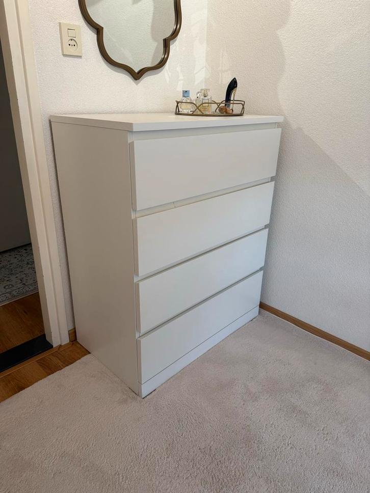 IKEA Malm ladekast wit - nette staat, Huis en Inrichting, Kasten | Dressoirs, Zo goed als nieuw, 50 tot 100 cm, 25 tot 50 cm, Met lade(s)
