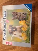 Puzzel hond/poes 1000st, Hobby en Vrije tijd, Denksport en Puzzels, Ophalen, 500 t/m 1500 stukjes, Zo goed als nieuw, Legpuzzel