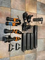 Partij Metalsub duiklampen, accu's en accessoires, Watersport en Boten, Ophalen of Verzenden, Gebruikt, Overige typen