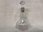 kristallen karaf met zilveren hals., Antiek en Kunst, Antiek | Glas en Kristal, Ophalen of Verzenden