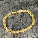 14 karaats gouden armband koningsschakel italy, Sieraden, Tassen en Uiterlijk, Armbanden, Ophalen of Verzenden, Nieuw, Goud