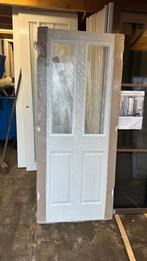 Opdek paneeldeur 93x201.5  cm linkshangend blank glas nr 246, Ophalen, 80 tot 100 cm, Binnendeur, Nieuw