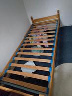 Eenpersoons bedombouw met lattenbodem, Huis en Inrichting, Ophalen, Gebruikt, Eenpersoons, Bruin