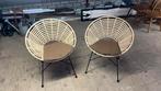 2 Wicker stoelen met kussentjes., Tuin en Terras, Ophalen, Zo goed als nieuw, Wicker