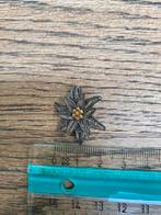 Edelweiss broche, filigraan zilver, Antiek en Kunst, Ophalen, Zilver