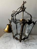 Antiek Franse lamp. Hallamp. Messing plafondlamp, Ophalen of Verzenden