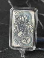 2021 Dragon Rectangle – 1 oz Zilveren Muntbaar | Australië, Verzenden, Zilver