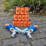 Nerf Elite Strike 2 stuks, met extra's, als nieuw!, Ophalen of Verzenden, Zo goed als nieuw