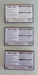 3 Maxell XLII 90 Position Type II, High Position cassette, Cd's en Dvd's, Cassettebandjes, Gebruikt, Overige genres, Origineel