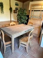 Oude boerentafel met stoelen, Antiek en Kunst, Ophalen