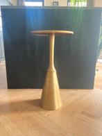 Metalen bijzettafel messing/bronskleurig, Ophalen, Minder dan 55 cm, Metaal of Aluminium, Rond