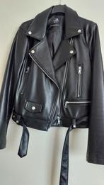 Bikerjas/zwart mt 40 met riem, Ophalen of Verzenden, Zo goed als nieuw, Maat 38/40 (M), Zwart