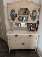 Buffet kast met marmeren blad - vintage, Huis en Inrichting, Ophalen, 100 tot 150 cm, Zo goed als nieuw, 150 tot 200 cm