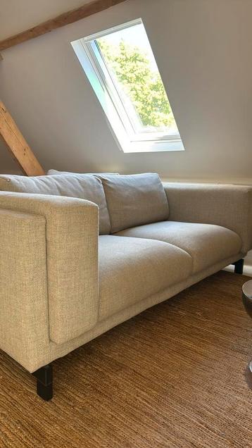 Bankje grijs zandkleur gemeleerd tweezits 