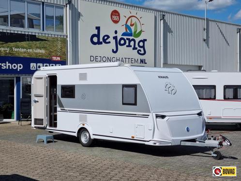 Knaus Sport 540 FDK Stapelbed Luifel, Caravans en Kamperen, Caravans, Bedrijf, tot en met 5, 1000 - 1250 kg, Treinzit, Knaus, Dwarsbed